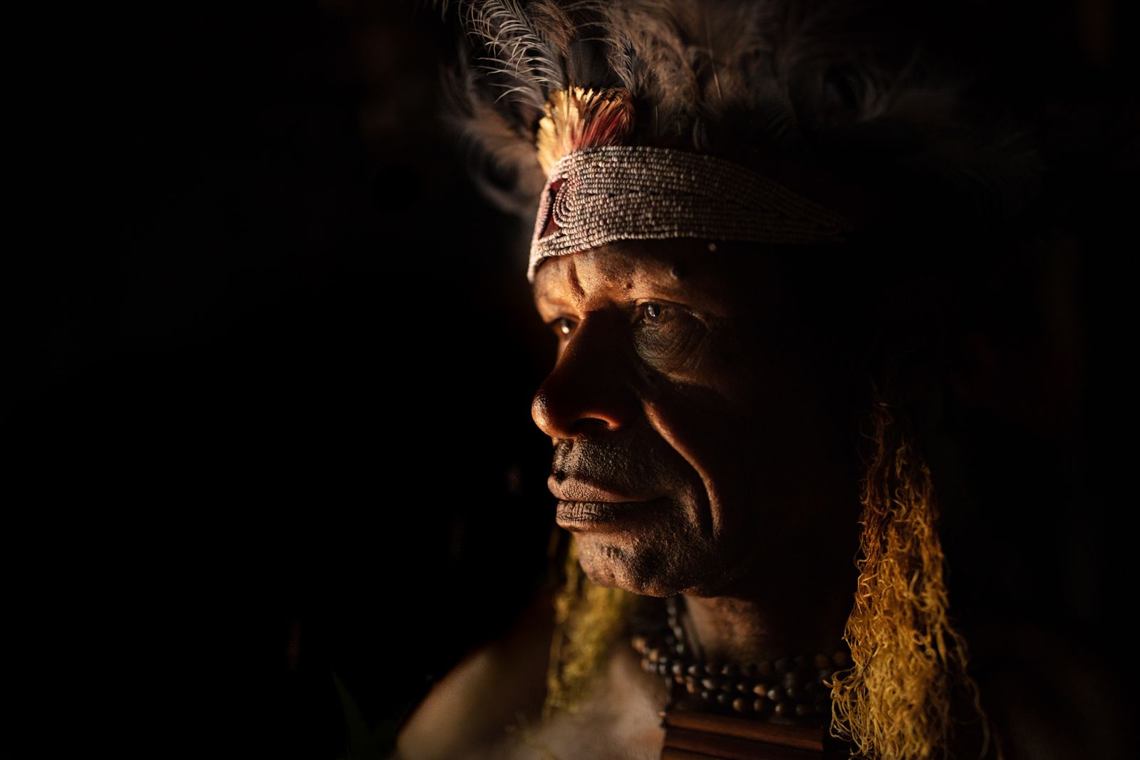 Portait of a tribal warrior, Papua New Guinea
