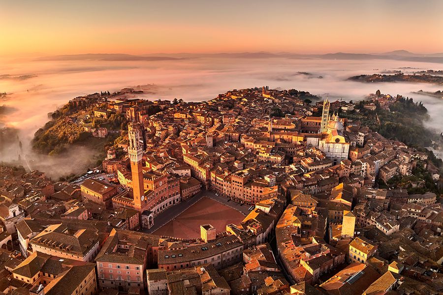 Siena under fog siege