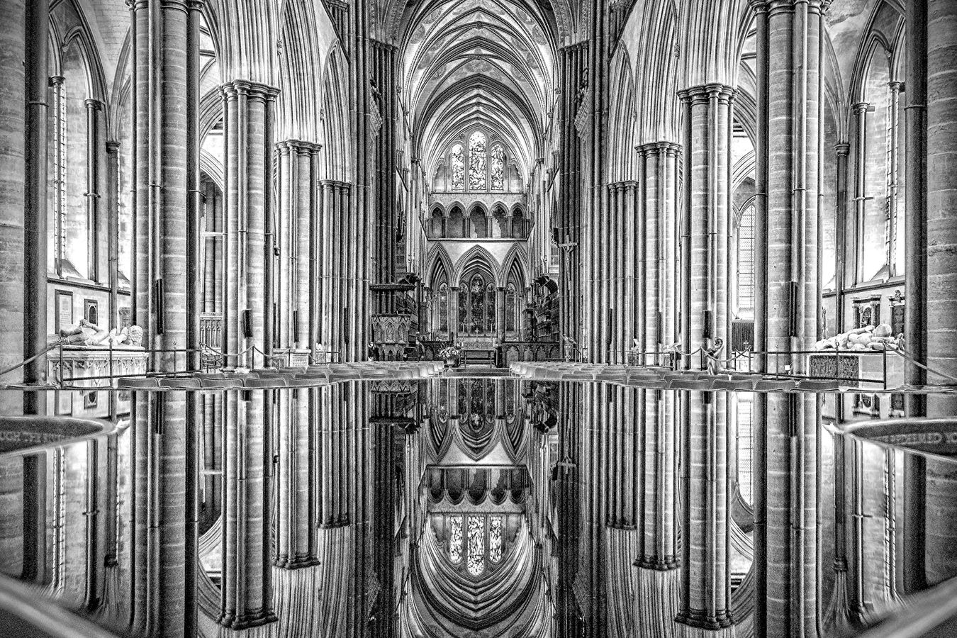 Salisbury Cathedral Reflected