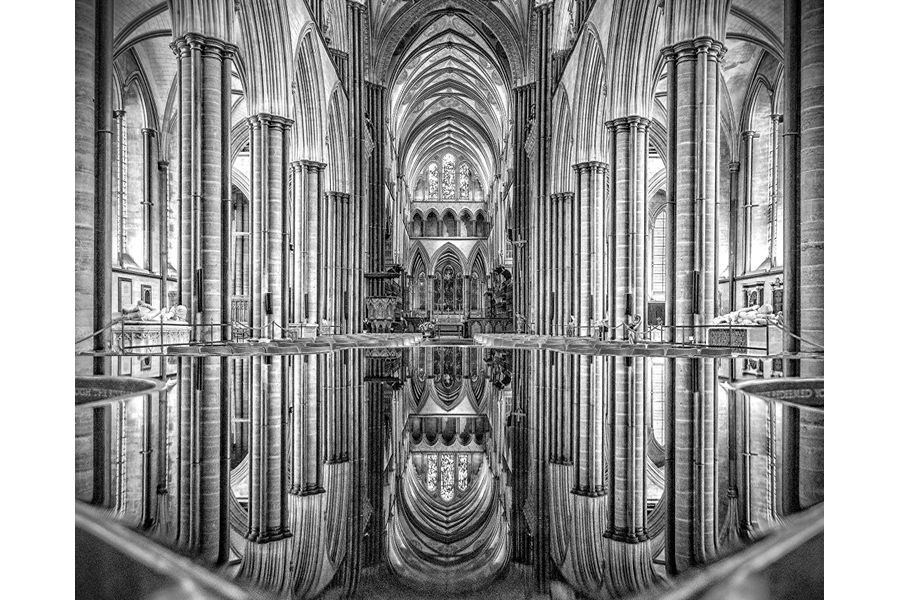 Salisbury Cathedral Reflected