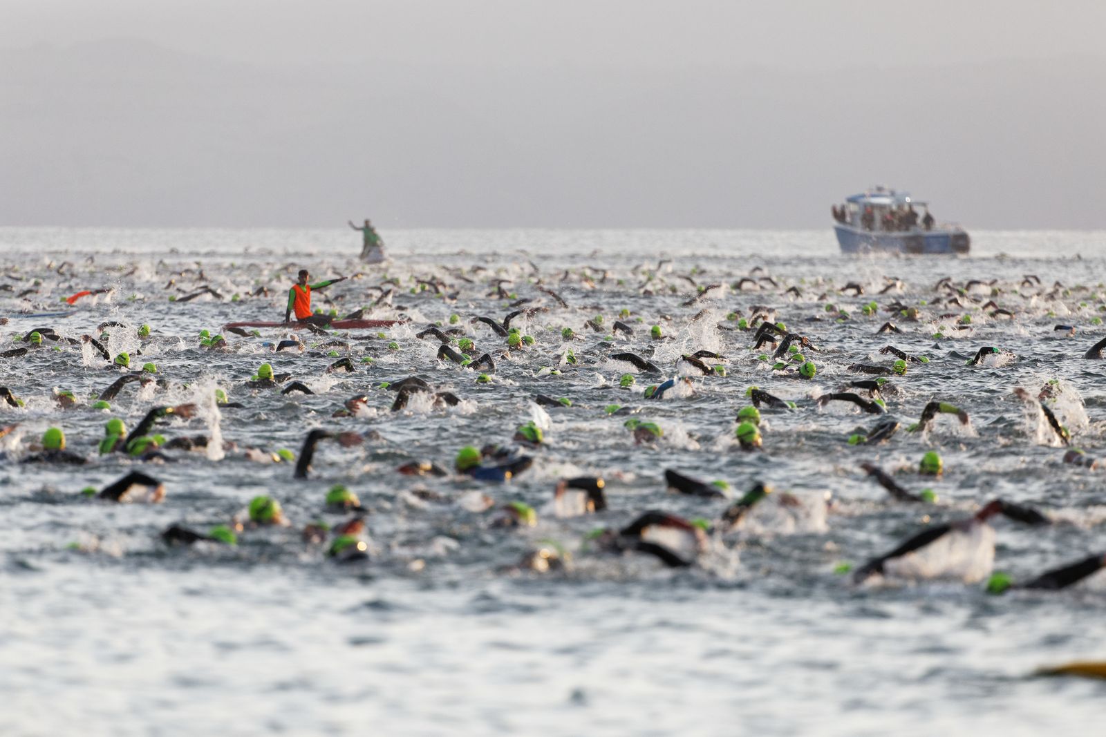 Ironman athletes set off