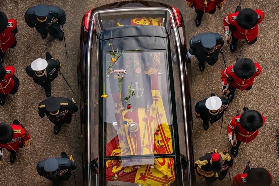 The Coffin of Queen Elizabeth II 
