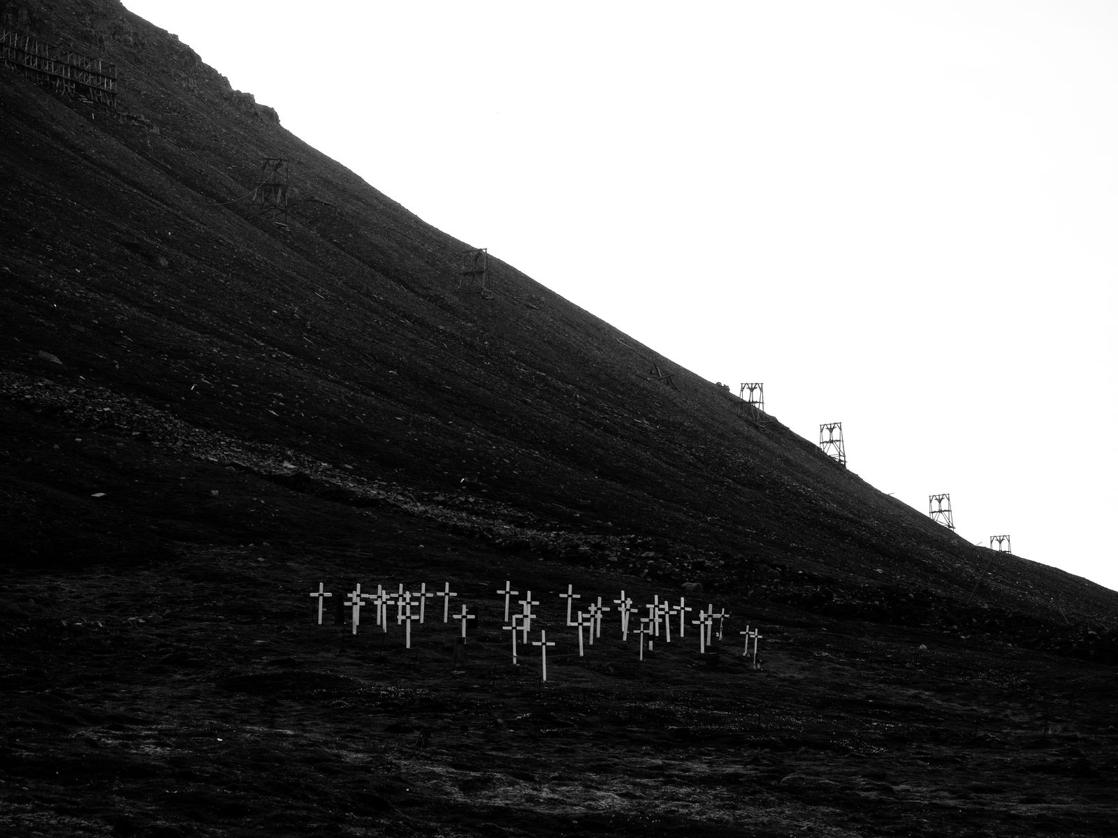 Crosses on a Mountainside