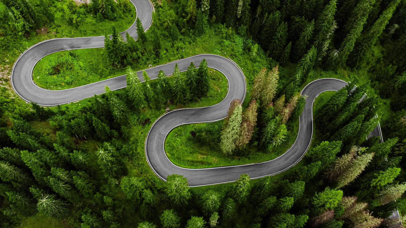 Strada a serpente Passo Giau