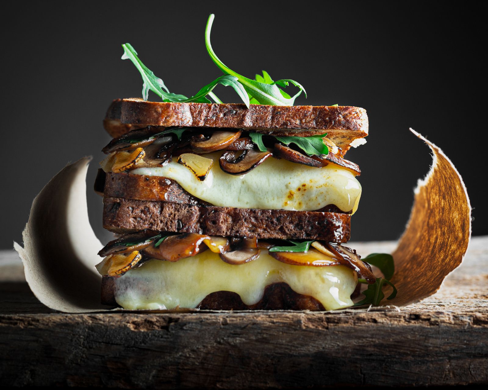 Mushroom & Cheese Toastie