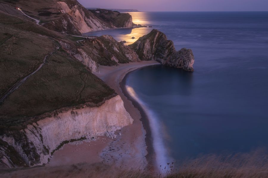 Harvest Supermoon at Durdle Door