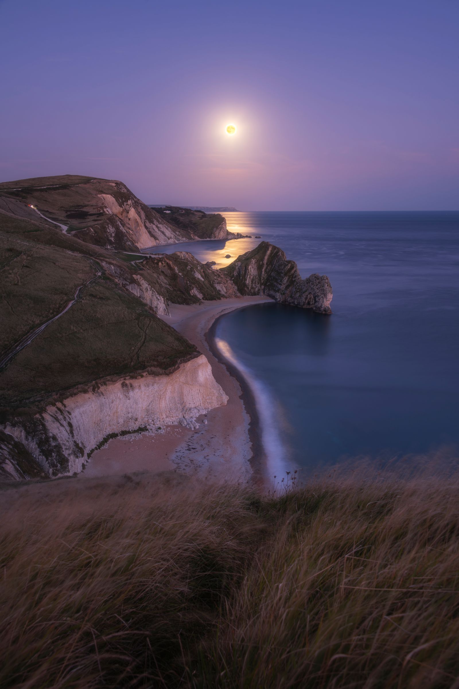 Harvest Supermoon at Durdle Door