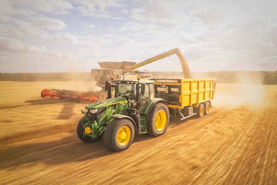 Unloading the Wheat