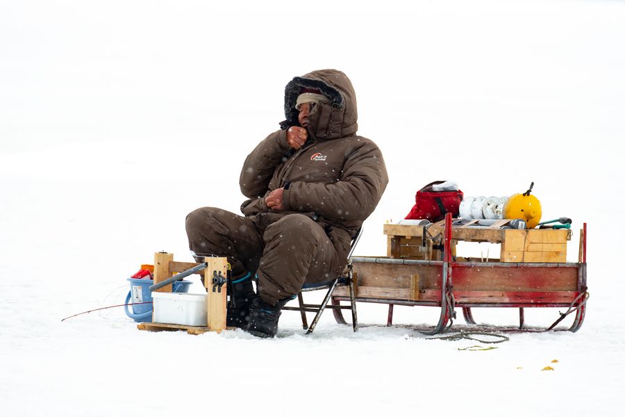 Ice fishing