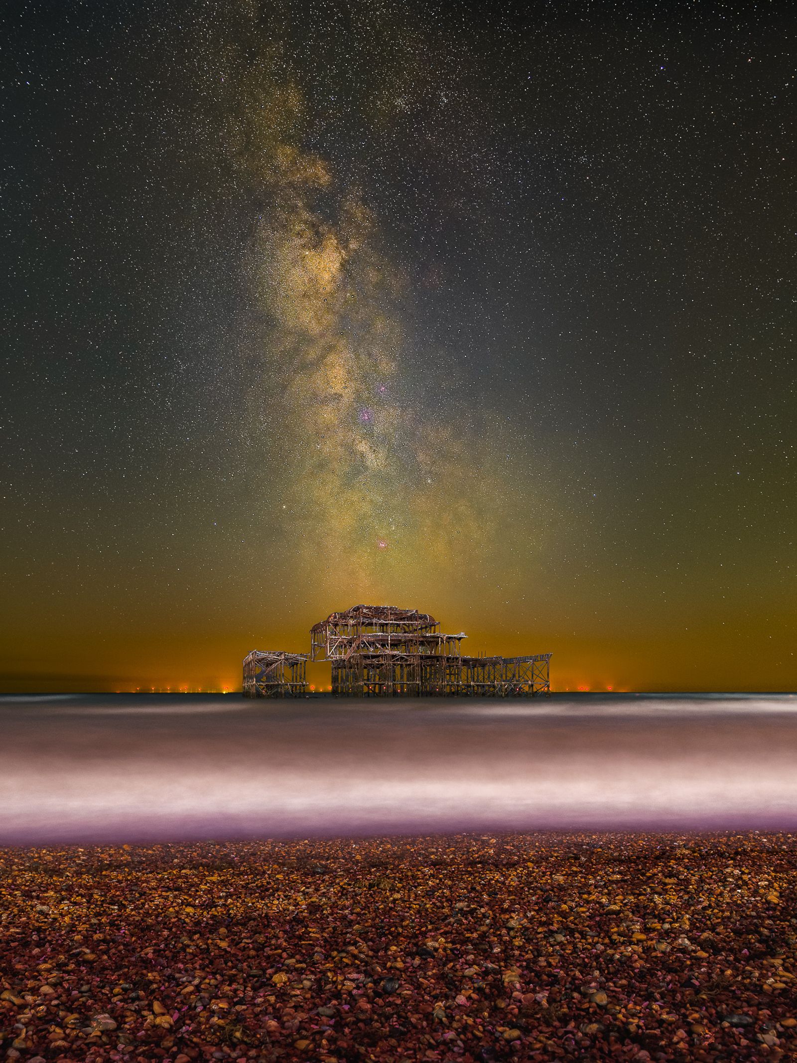 Milky Way over the West Pier