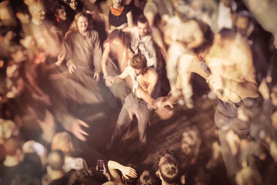 in the crowd