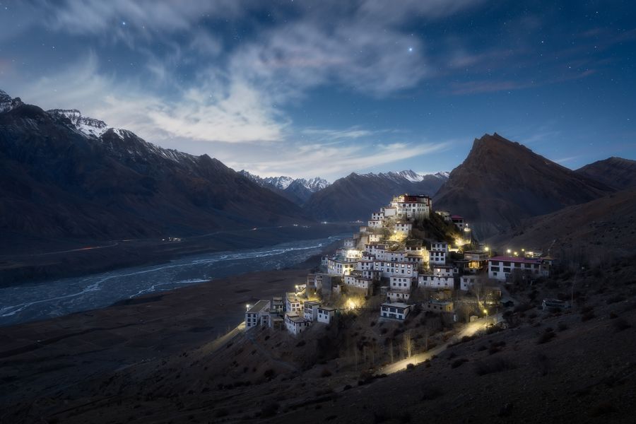 Key Monastery by Night