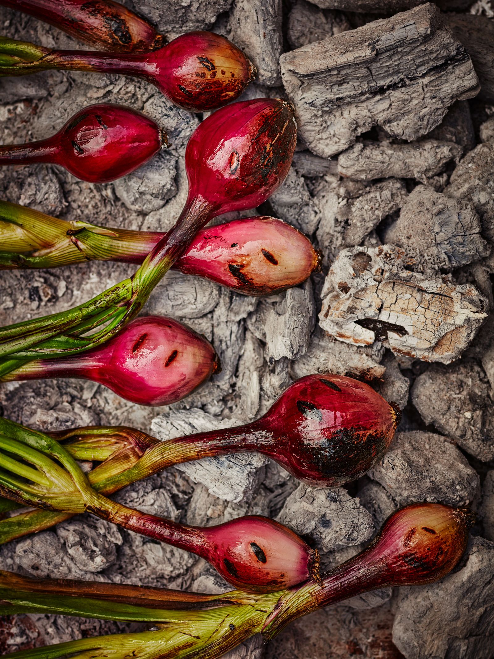 Spring Onions on Hot Coals